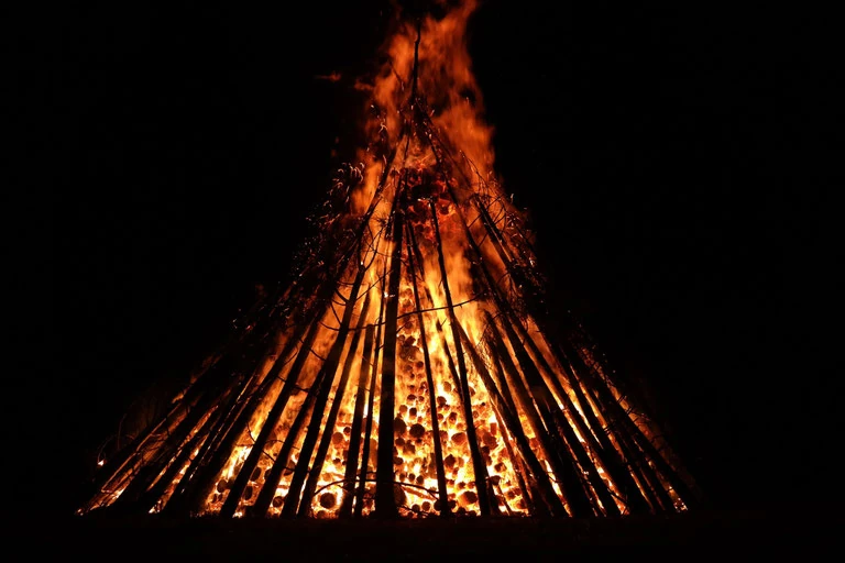 Midsummer bonfire