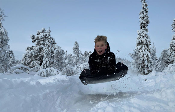Sleigh ride and sledding