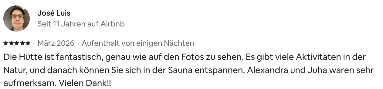 Opinión original de José Luis en Airbnb