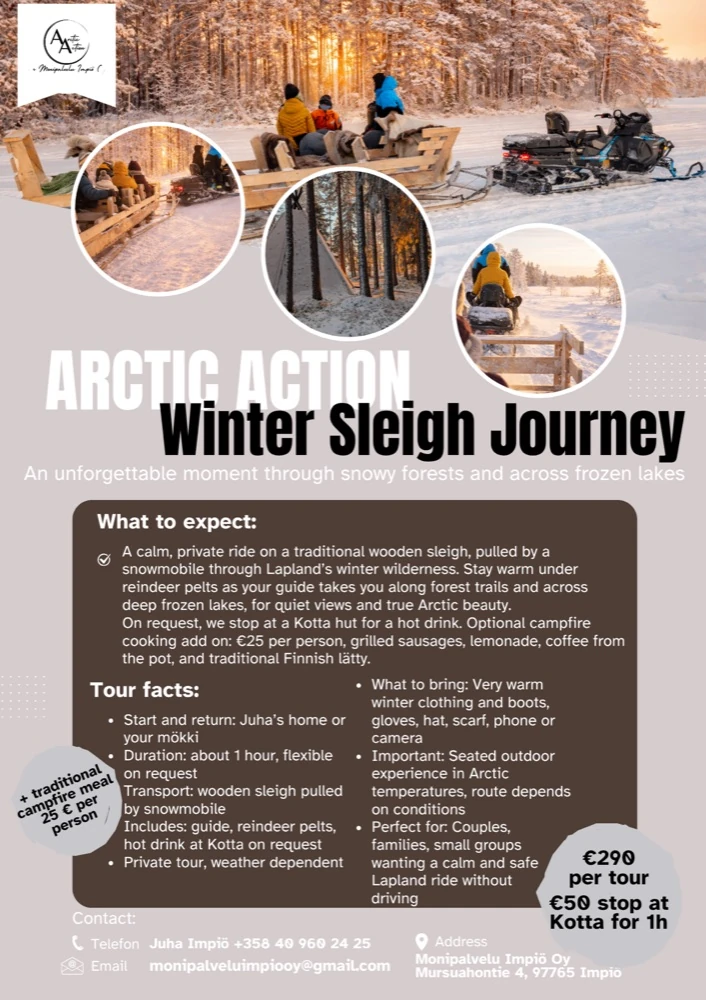 Winter sleigh journey – Arctic Action / Juha Impiö